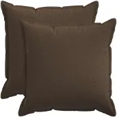 vidaXL Kussensloop 2 st HOUTEN Taupe 80 x 80 cm Faux Linnen