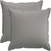 vidaXL Kussensloop 2 st HOUTEN Wolkgrijs 70 x 70 cm Faux Linnen