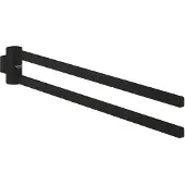 GROHE Handdoekhouders + handdoekhaken, SELECTIE 2-armig handdoekrek, draaibaar fantoom zwart