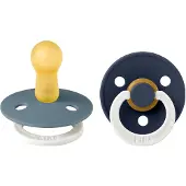 BIBS Fopspeen Glow Petrol/Deep Space 6-18 mnd 2 st