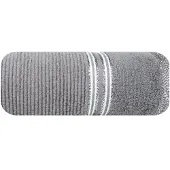 Eurofirany Zilveren Badhanddoek Filon 50x90 cm - Zacht en Absorberend