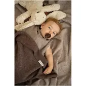 Babys Only Ledikantdeken Merino Brushed Meadow taupe