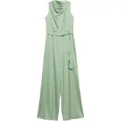 Comma Jumpsuit pastelgroen