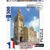 Nathan puzzel voor volwassenen, 500 stukjes – Notre-Dame de la Garde (collectie "Regio's van Frankrijk") – Vanaf 12 jaar – Puzzel van hoge kwaliteit – 12002001