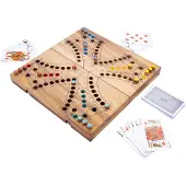 HOT Games Keezenspel Cassete Acacia 26cm (4 personen)