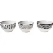 COSY&TRENDY Mali Black ontbijtkom Ø 13,5 cm - Set-6