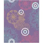 Dutch Wallcoverings Village People dessin paars/groen behang (vliesbehang, paars)