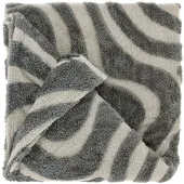 Unique living plaid maud dark grey 150x200cm
