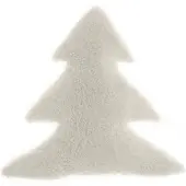 Unique living - Sierkussen White Xmas tree - dove white - 45x45cm