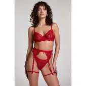 Hunkemoller Jarretel Isabelle Rood Dames | Maat: S