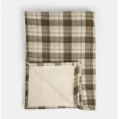 Loberon Plaid Harvie bruin/crème
