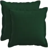 vidaXL Kussensloop 2 st HOUTEN Donkergroen 40 x 40 cm Faux Linnen