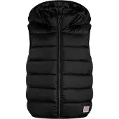 MINOTI Gewatteerd vest met afneembare capuchon voor jongens (Zwart)