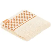 Tendance Serviette invité 30 x 50 cm 100 % coton façon vichy ivoire