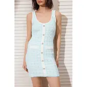 Trendyol Jurk turquoise / wit