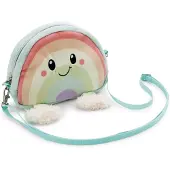 Nici Nibsi 2-in-1 Potloodtas & Schoudertas Regenboog Pluche