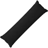 vidaXL Kussensloop HOUTEN Zwart 40 x 145 cm Faux Linnen