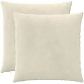 vidaXL Kussensloop 2 st HEERLEN Crèmekleurig 60 x 60 cm