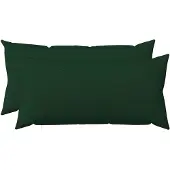 vidaXL Kussensloop 2 st HEERLEN Donkergroen 40 x 80 cm Stof