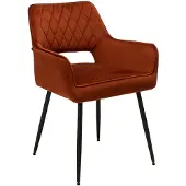 Sonstiges Lera 1V, stoel, frame zwart, bekleding koper