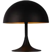 Atmooz Braga tafellamp – G9 – Geschikt voor slaapkamer/woonkamer – Industrieel design – Zwarte buitenkant – Gouden binnenkant – Hoogte 28 cm – Metaal