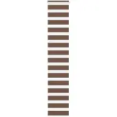 vidaXL Dubbele rolgordijn, bruin, 50x200 cm, stofbreedte 45,9 cm, polyester