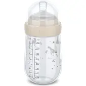 Mepal Mio Babyfles Little Dutch - 240 ml - Anti-koliek - Spiraalontwerp voorkomt verstopping - Siliconen van medische kwaliteit - Little Goose