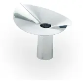 Klong Löv vaas/kaarsenhouder Roestvrij staal. 10 cm