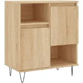 Merkloos Dressoir Sonoma Eiken Commode met 1 Lade