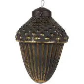 Clayre & Eef Kerstbal Overig Ø 6x8 cm Zwart Glas Kerstballen