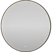 Proline Orbis Spiegel Rond LED Kader 100x4x100 cm Mat Zwart