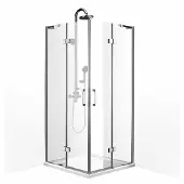 Boss & Wessing Douchecabine bws double hoekinstap vierkant 80x80x200 cm 8 mm