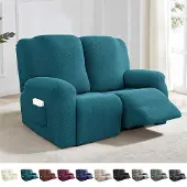 Dripio Stretch hoes voor fauteuil (2-zits), jacquardweefsel, met zakken
