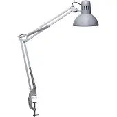 MAUL Klemlamp MAULstudy, alu / grijs / zink, Werkkamer / Kantoor, metaal, Klemlamp