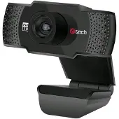 C-TECH CAM-11FHD internetcamera, 1080P, met microfoon, zwart