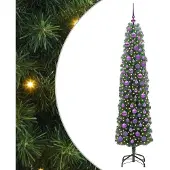 vidaXL Kunstkerstboom Groen 180 cm PVC en Staal en Kunststof
