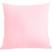Karo Kussensloop 50x60 cm Effen Lichtroze Katoen met Rits