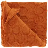 Unique living plaid thor orange flame 150x200cm