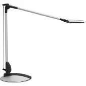 MAUL LED-bureaulamp MAULoptimus, dimbaar, alu / grijs / zink, Werkkamer / Kantoor, Aluminium, Modern, LED bureaulamp