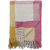 Creative Collection katoenen geruite plaid Hadley 160x130 cm - meerkleurig