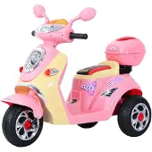 HOMCOM Elektrische kinderscooter - Roze