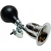 Oxcyon fietstoeter OXC Bugle 22 x 7,5 cm chroom zilver/zwart