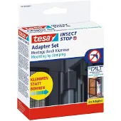TESA 55419-00001-00: adapter voor vliegenhorren, aluminium, vouwbaar, voor deuren, antraciet