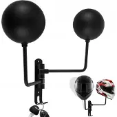 PDS Dubbele Motorhelm Muurbeugel met Haken - 180° Draaibaar