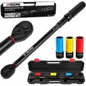 TECPO Momentsleutel Set 1/2" 20-200Nm met Dop 17-19-21mm