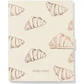 HEMA Sticky notes boekje 12x1x14.5cm croissant (gebroken wit)