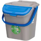 Stefanplast - Prullenbak - Afvalscheidingscontainer, 28 l - blauw