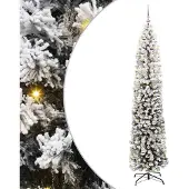 vidaXL Kunstkerstboom Groen 240 cm PVC en Staal en Kunststof