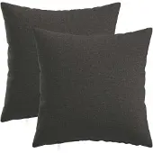 vidaXL Kussensloop 2 st HEERLEN Donkergrijs 45 x 45 cm Stof