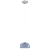 Eglo Hanglamp Belomontejo, dimbaar, blauw, Woon-/ Eetkamer, Glas, Jong wonen, hanglamp